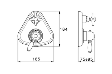 ITALICA IS3292-PV - Shower tap by RUBINETTERIE STELLA - view 3
